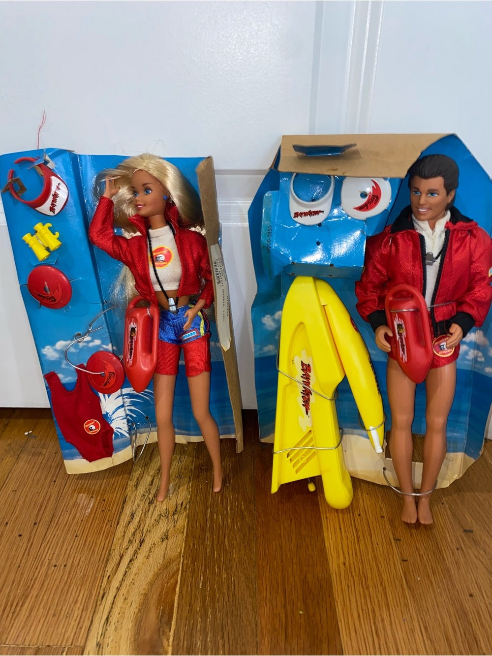 Barbie and Ken Baywatch Doll Set - Barbie is missing dolphin 🐬